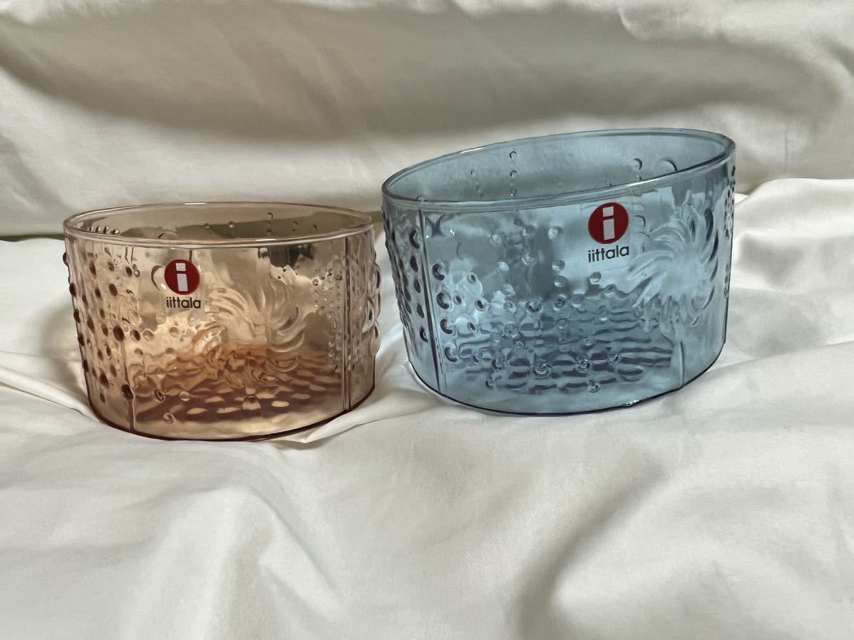 イッタラ フローラ ボウル セビリアオレンジ アクア 2個セット 廃番品