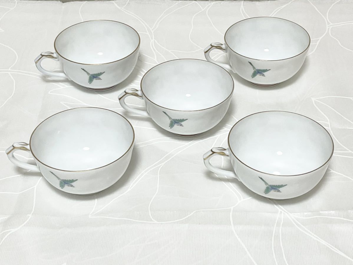 1974 深川製磁 菊 鳥 蓋物 未使用 美術品・アンティーク・コレクション