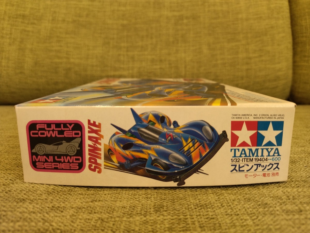 新品未組立 当時物 スピンアックス SPIN AXE フルカウルミニ四駆 田宮