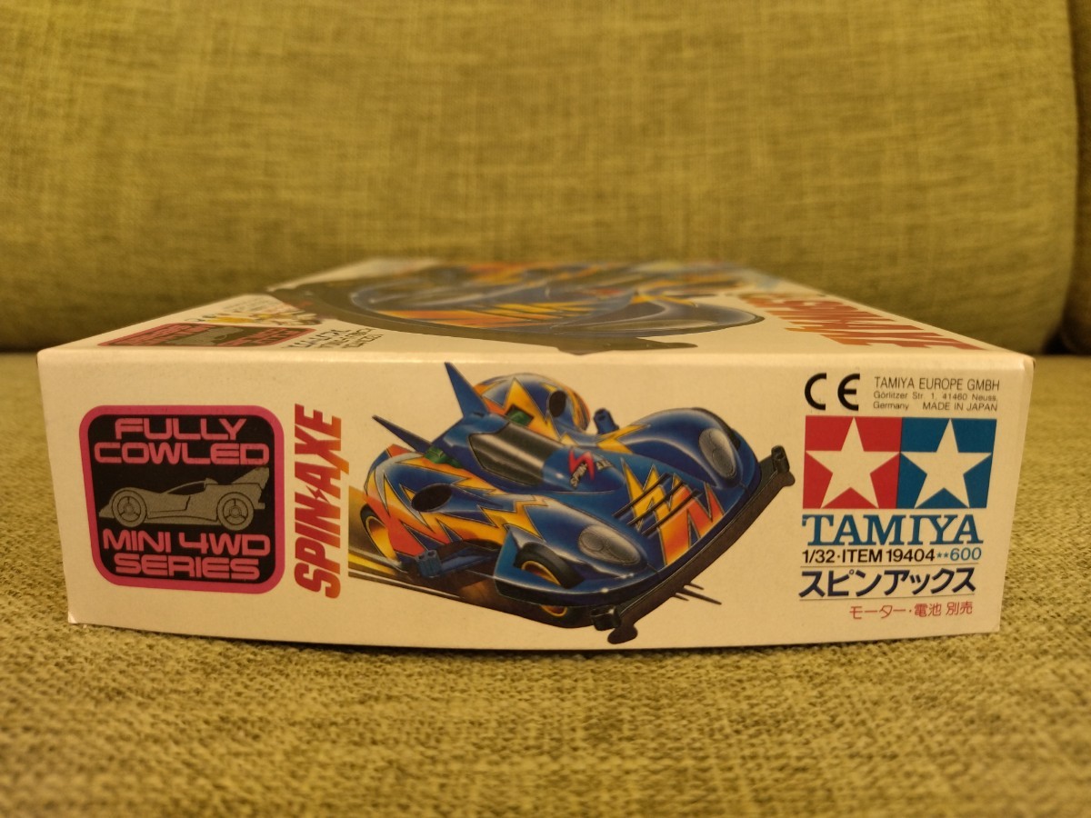 新品未組立 当時物 スピンアックス SPIN AXE フルカウルミニ四駆 田宮 