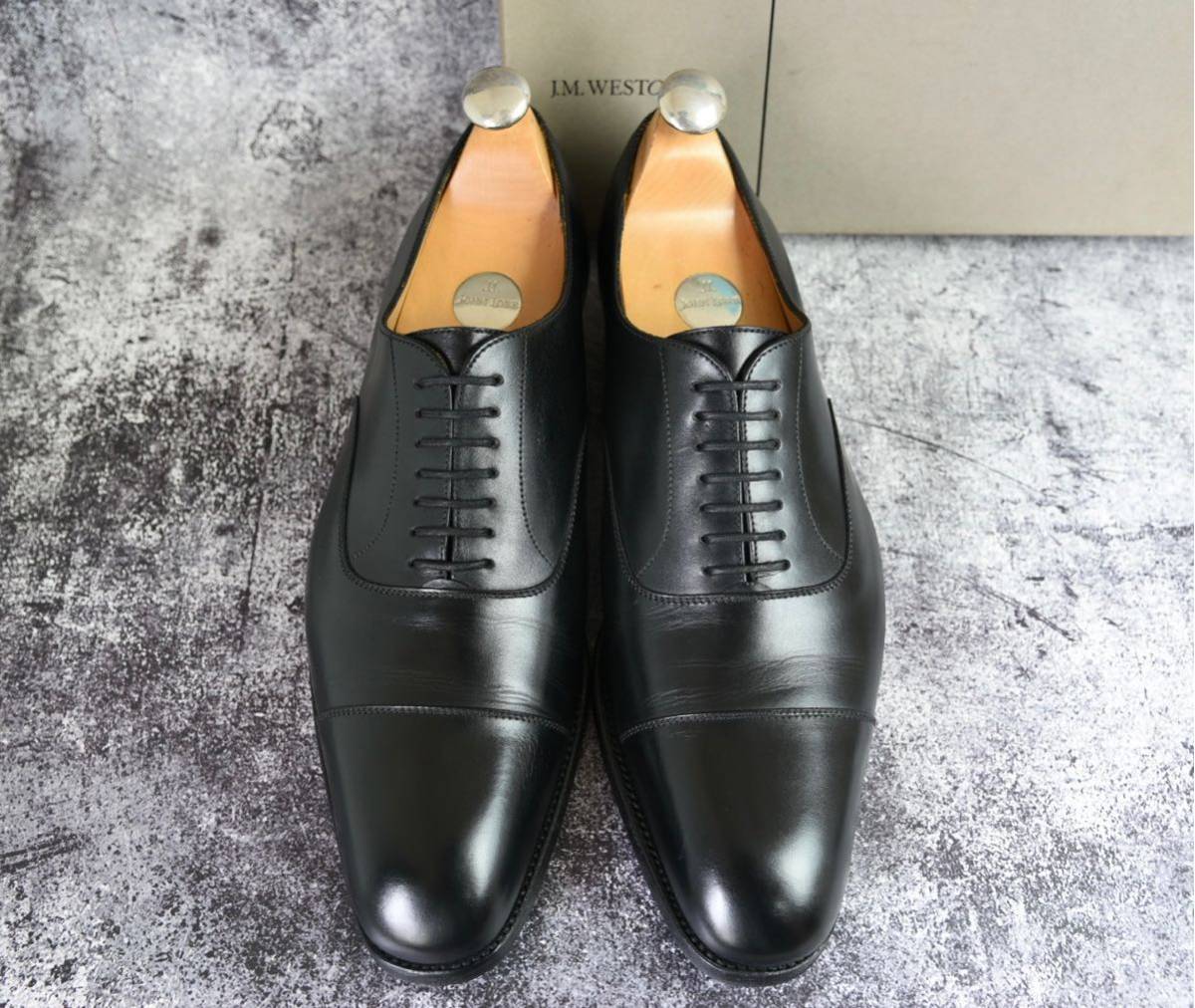 J.M.WESTON #415 ストレートチップ 7.5D(26.0cm相当) ブラック J6 