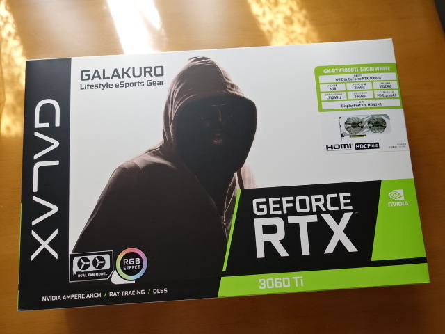 玄人志向 / NVIDIA GeForce RTX 3060Ti / GK-RTX3060Ti-E8GB/WHITE