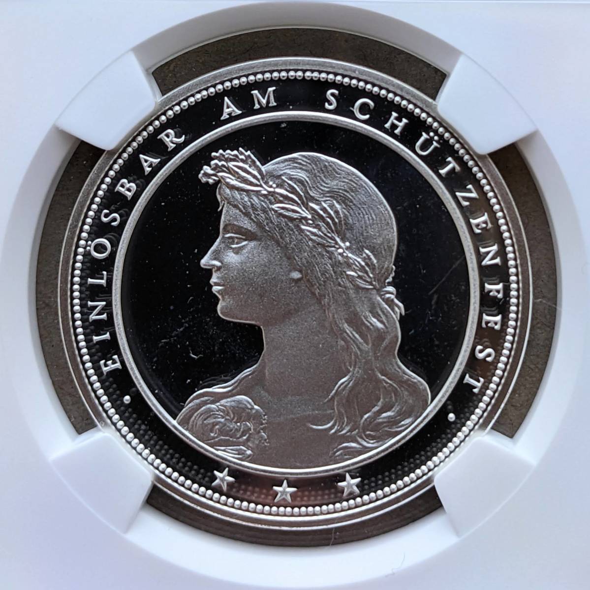 1988年射撃祭　銀貨 1988年 スイス 射撃祭 ブリュック アルガウ 50フラン プルーフ 銀貨