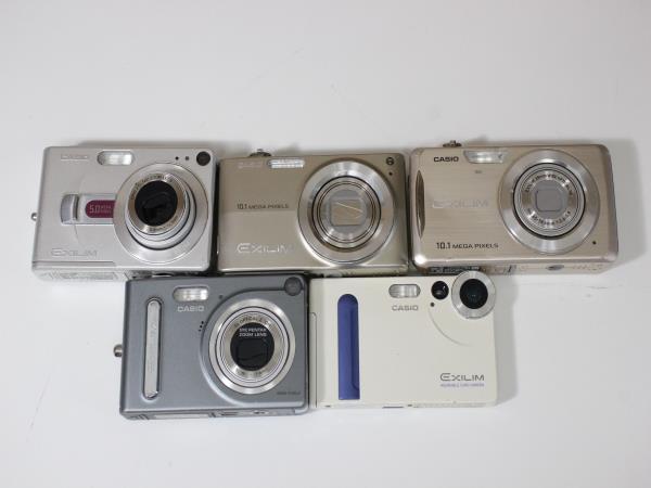 デジカメ4台 CASIO Canon Panasonic GE まとめ売り S1624 60 【ジャンク品】 5台 CASIO カシオ EXILIM デジカメ まとめ