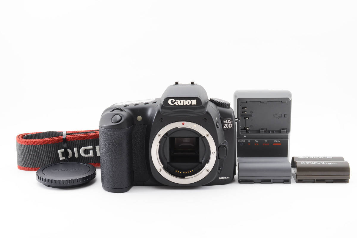極上品！ Canon キヤノン EOS 20D ボディ バッテリー2個付 20D