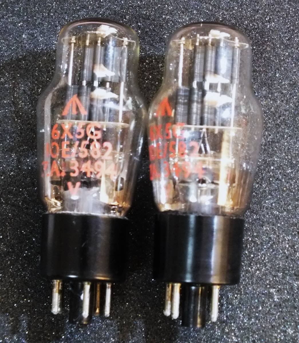ラスト2本 (Mullard製) 6X5G (10E / 582) イギリス製の銘小型