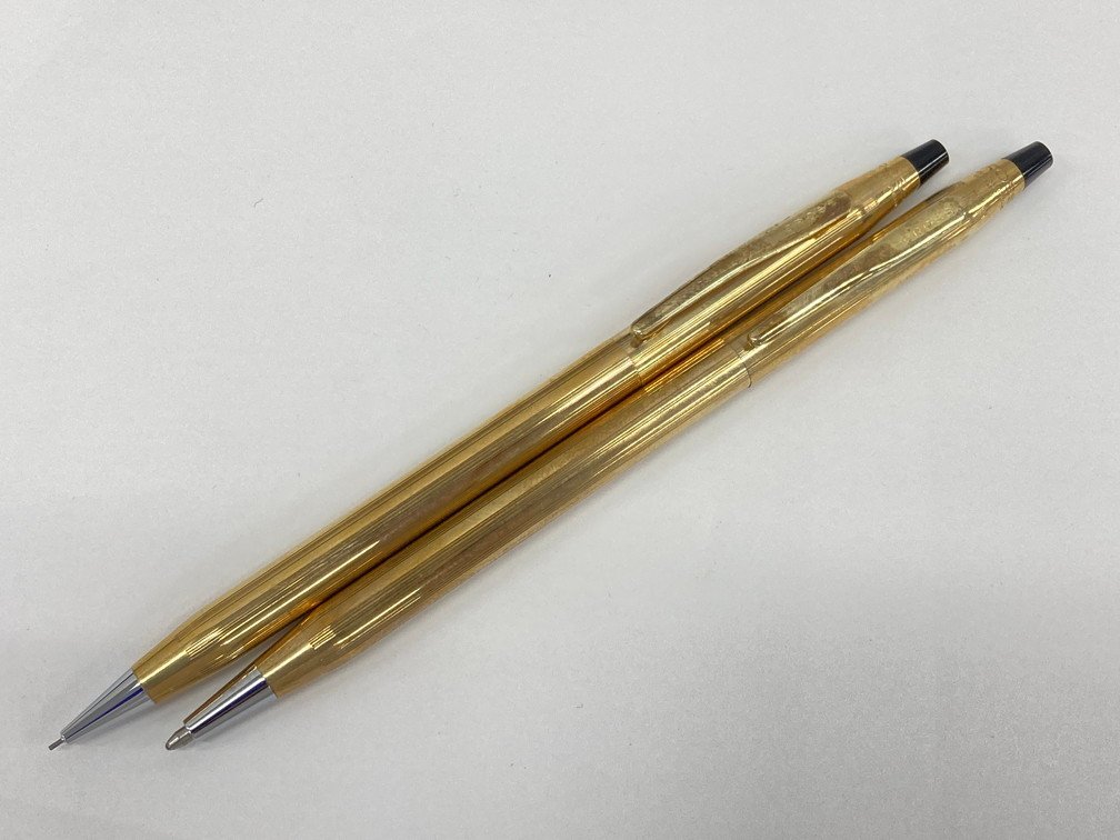 クロス CROSS ボールペン＆シャープペンセット 3点セット ゴールド 箱