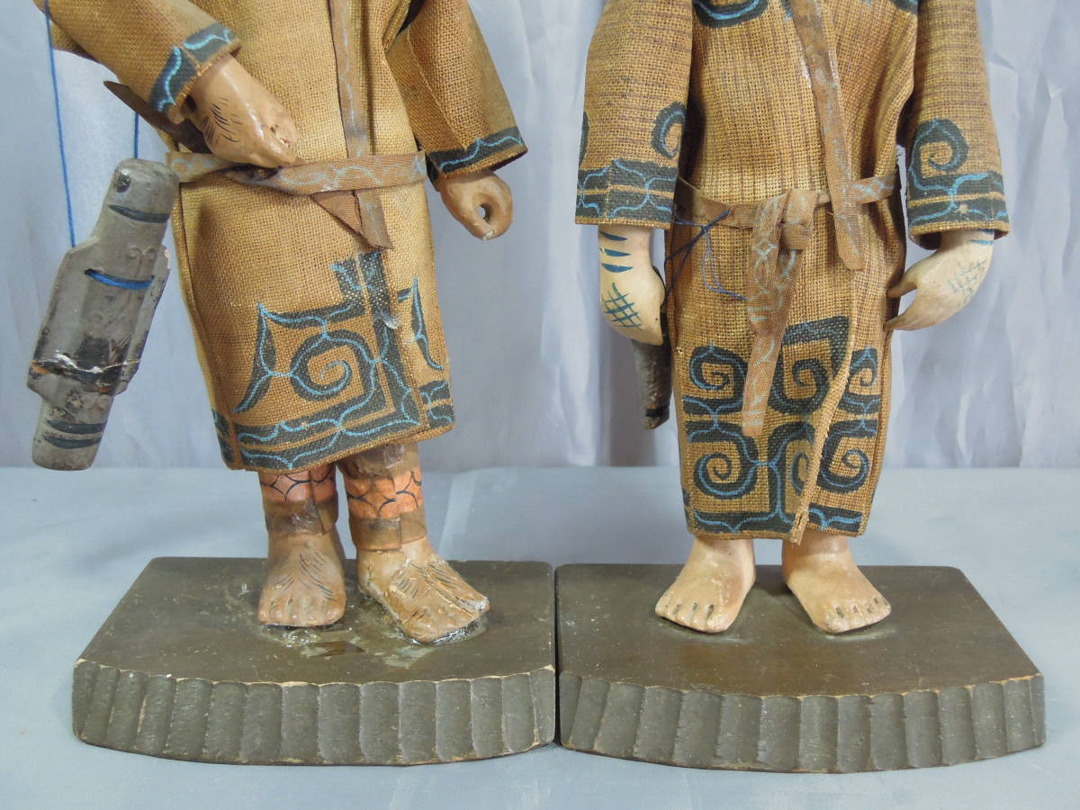 アイヌ人形2体セット 北方工芸工房 HOPPO-KOGEI-KOBO 北海道 民芸品