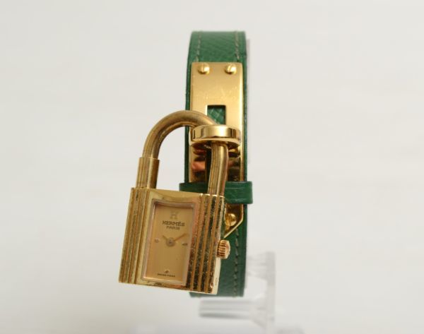 N497M79T　HERMES★エルメス★ケリーウォッチ★636091★非稼働品★ブランド腕時計★コレクション ※現状品