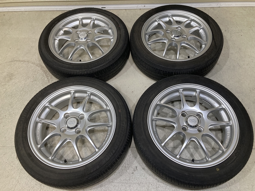 ENKEI エンケイ PF01 15インチ 5J +45 PCD100 4H BRIDGESTONE B250 165 