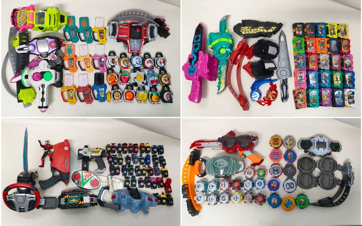 ◆44-10 【現状品/ジャンク】 特撮 仮面ライダー 変身ベルト 変身アイテム 武器 まとめ 部品取り用 セイバー ゴースト エグゼイド 他