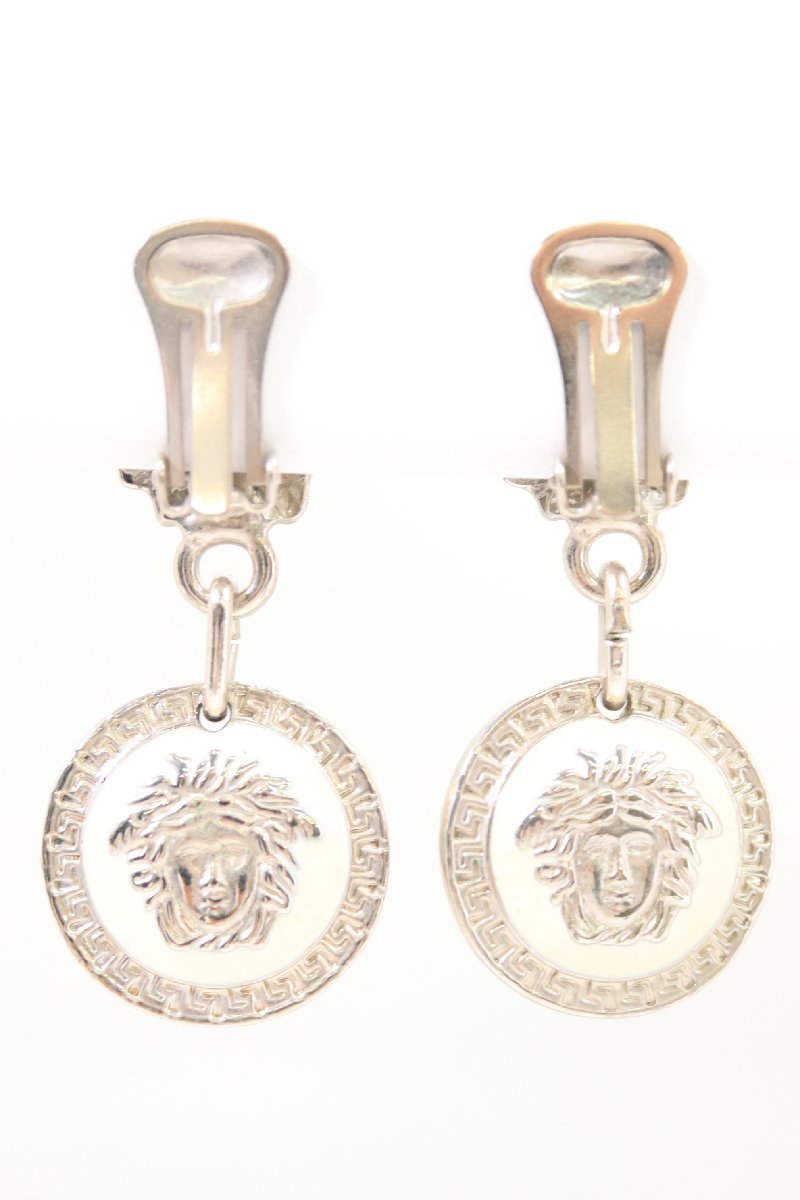 VERSACE フープイヤリングラメドゥーサ メドゥーサ ヘッド イヤリング