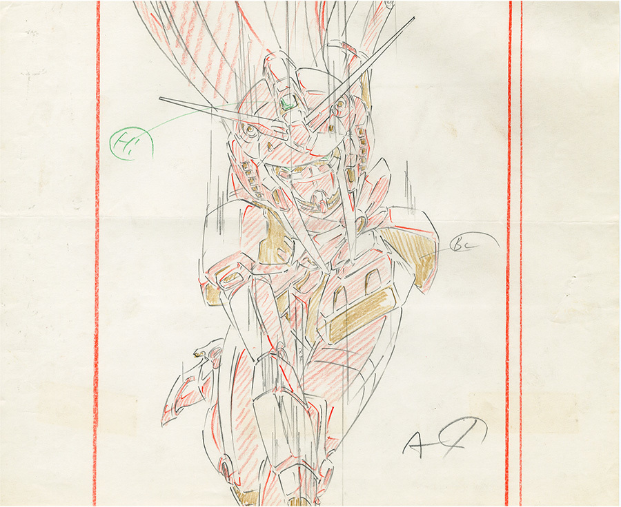 2　機動武闘伝Gガンダム　最終回　原画　　　　　　　　　　　　　　　　　　　（検索　設定資料　セル画　動画　ガンダム