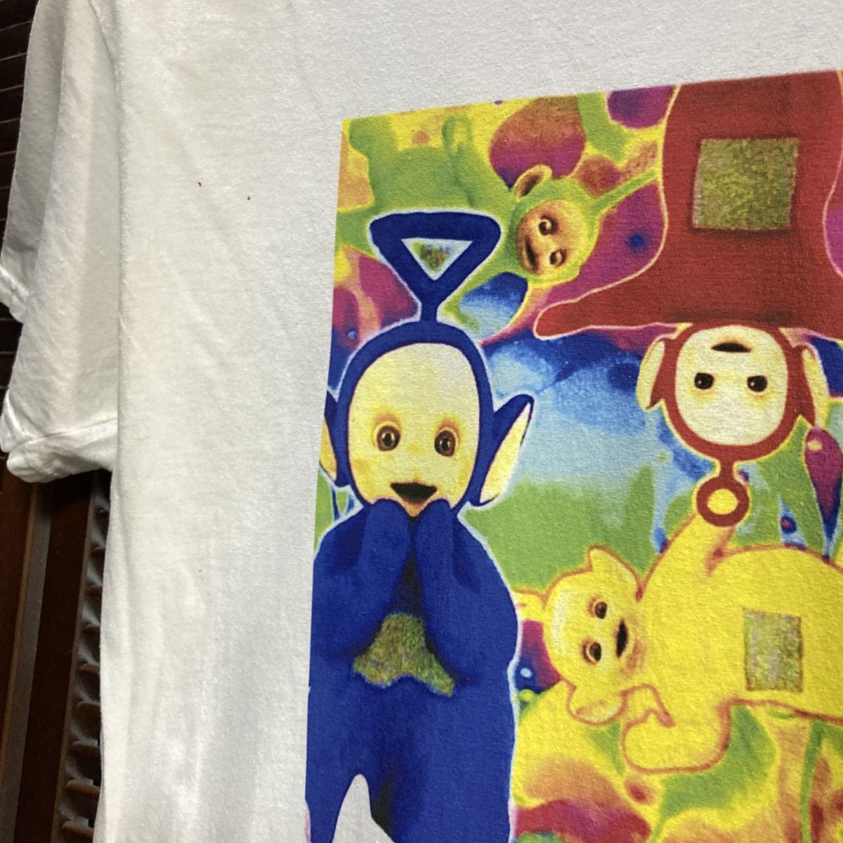 XMA ☆1円スタート☆ 古着 アニメ Tシャツ テレタビーズ サイケ 