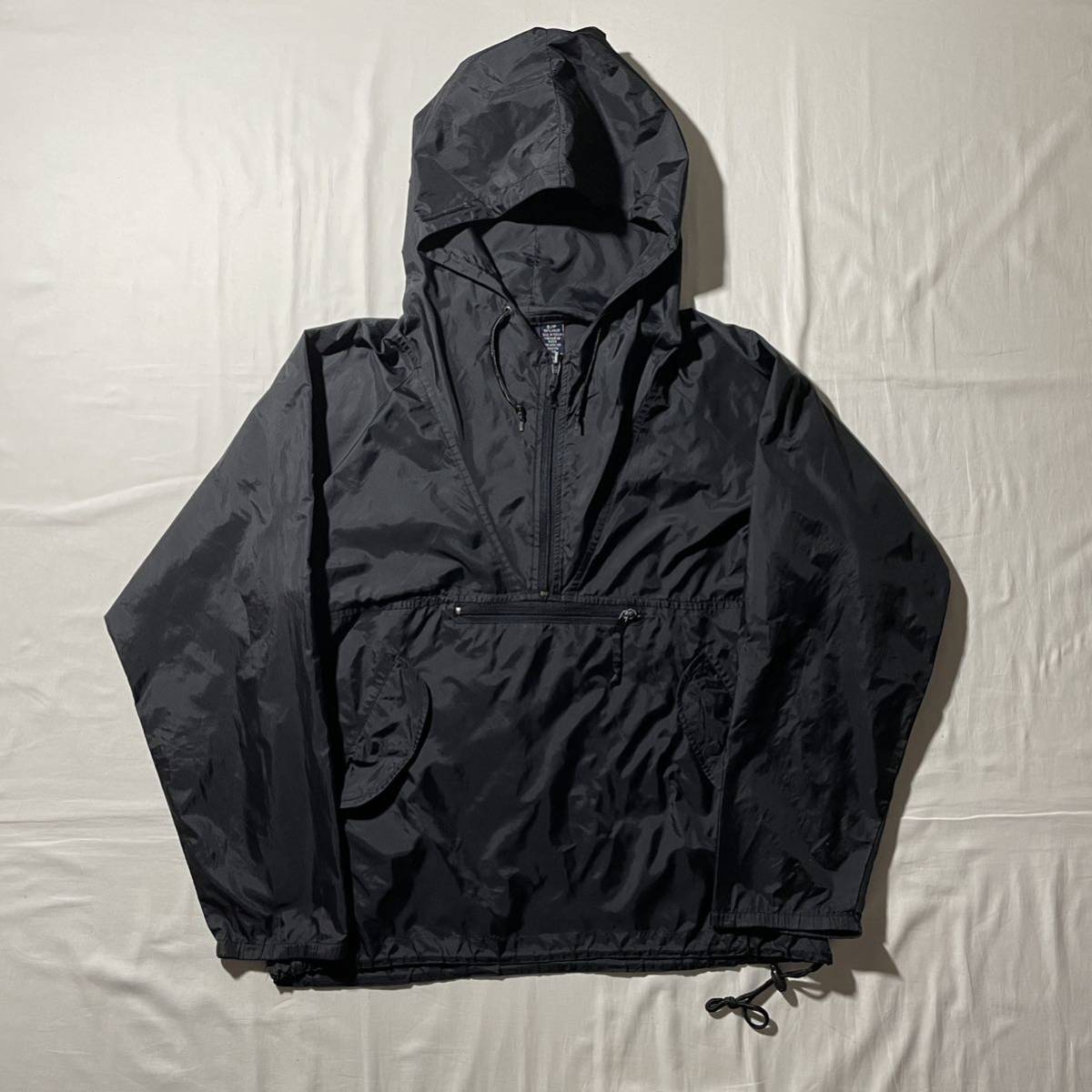 90s OLD GAP ナイロンアノラックジャケット ブラック ヴィンテージ ナイロンパーカー 