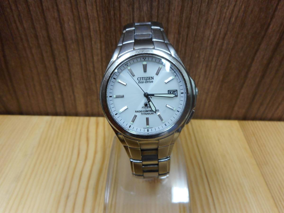 ☆【中古】シチズン アテッサ エコドライブ H410-T003788 電波 