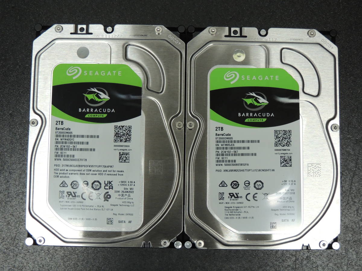 ハードディスク 2.5 SerialATA HDD 1TB 状態正常 4台セット 管7