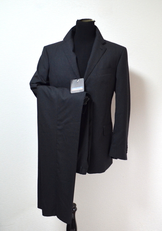 【未使用・新品同様】Loro Piana社 TAGLIATORE タリアトーレ シングルスーツ 54 SUPER110`S ビジネス◎ 春秋冬物 スラックス付き メンズ