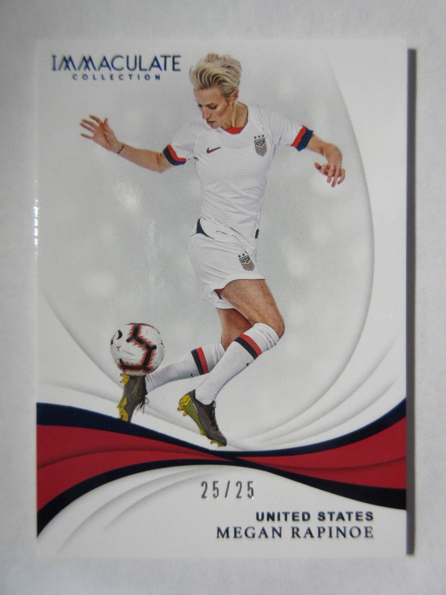2018-19 Panini Immaculate Collection Soccer #51 Megan Rapinoe 25/25 ミーガン・ラピノー OLレイン MF 女子バロンドール FIFA女子MVP