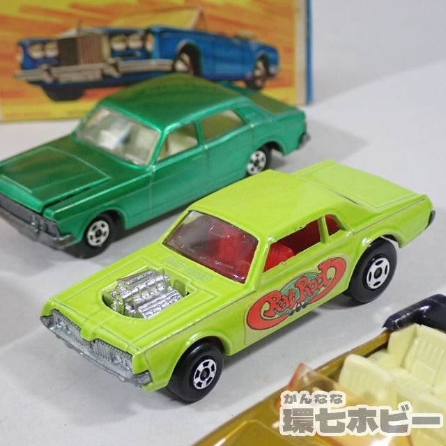 1KK32◆当時物 MATCHBOX マッチボックス ミニカー 箱付 大量セット まとめ/フォード ゾディアック ロールスロイス DRAGUAR WILD CAT 送60