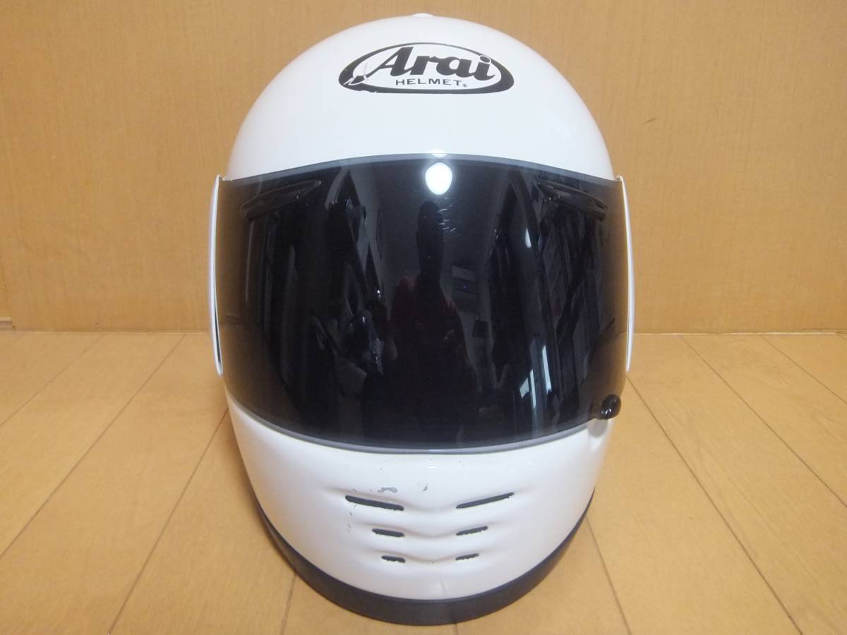 中古 Arai アライ URモノ3 UR-MONO3 白/ホワイト サイズS(55・56 