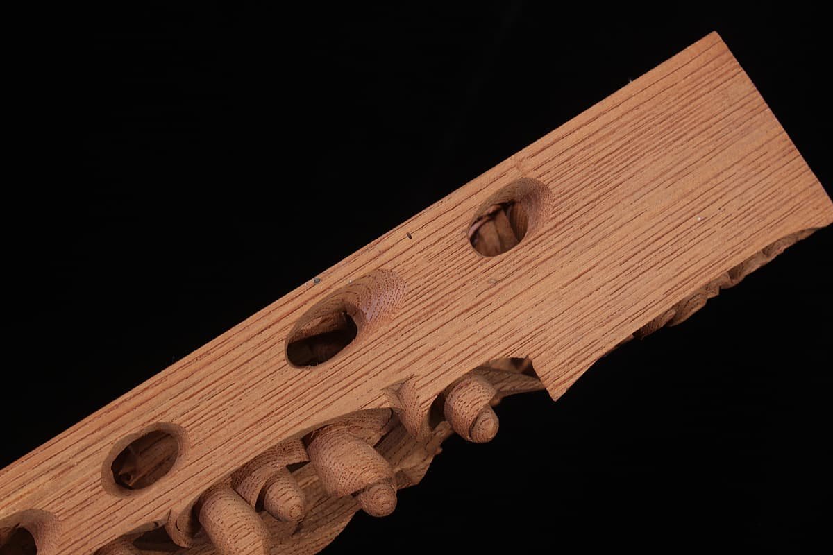 欄間 屋久杉 高級材笹杢 松竹梅 2枚 銘有り 伝統工芸 木彫り 古民家