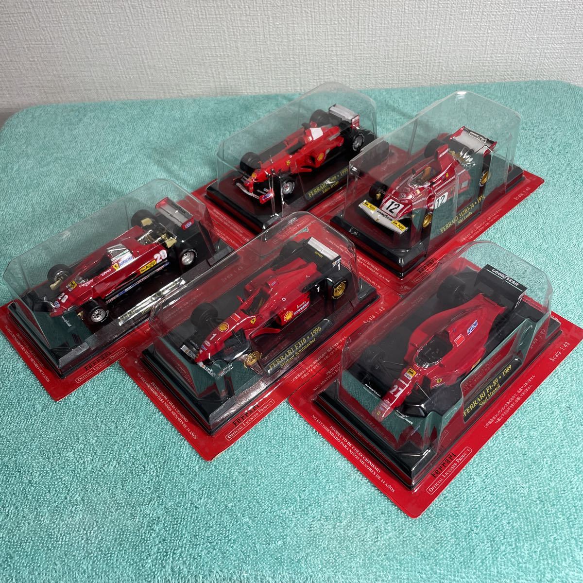 Ferrari ミニカー 5台セット 1/43スケール アシェット ミニカー アシェットフェラーリコレクション 1/43 5台 おもちゃ