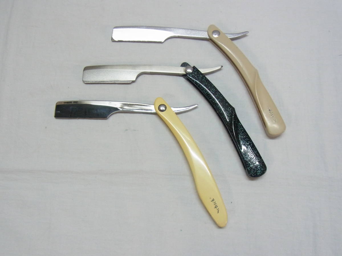 6本】 ビンテージ 西洋剃刀 まとめて☆Schick TOWA FLOWER RAZOR
