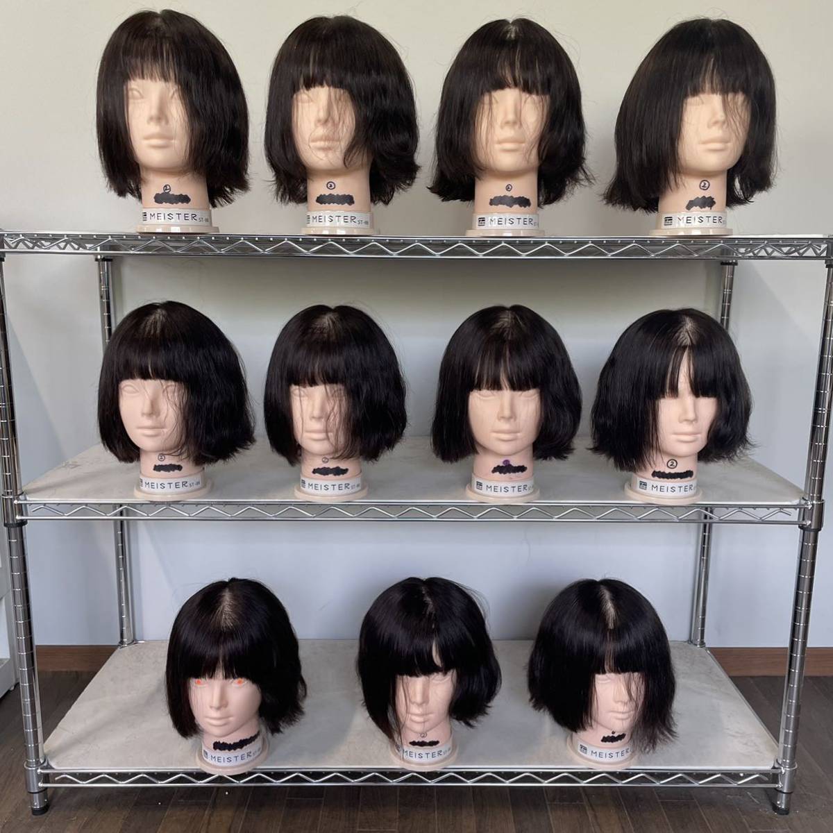 カットウィッグ 送料無料 23.0919.08☆中古☆カットウィッグ☆11体