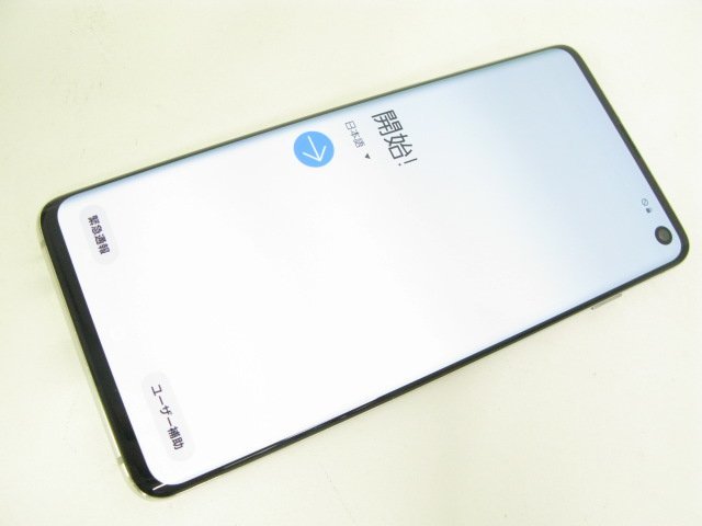 SIMフリー ドコモ SC-03L Galaxy S10 プリズムホワイト【M1003】