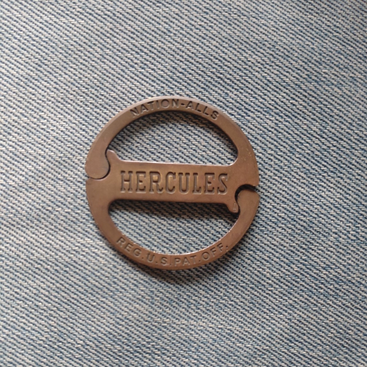 HERCULES 真鍮製 キーリング ヘラクレスビンテージvintage50s60s70sシアーズローバックビックマック