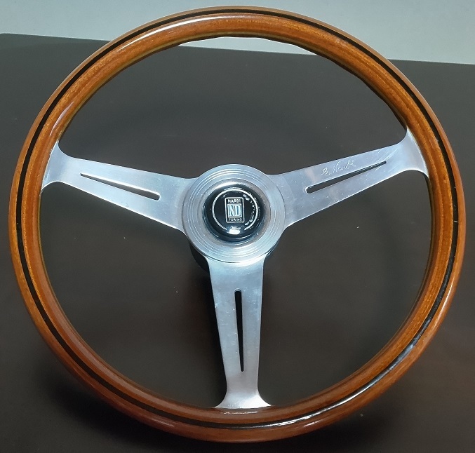 当時物 NARDI ナルディ ウッドステアリング Φ36mmか36.5mm NARDI
