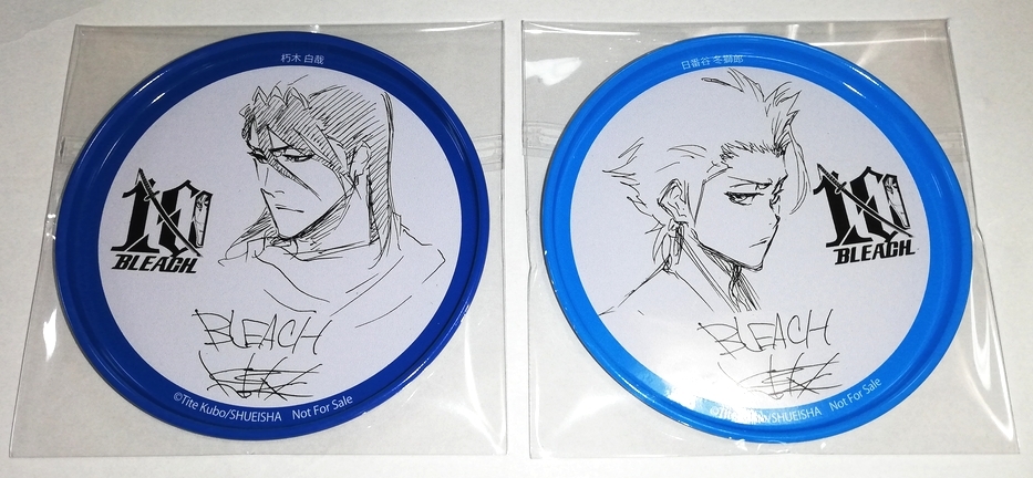 BLEACH ブリーチ 連載10周年缶コースター6種セット 更木剣八 阿散井恋
