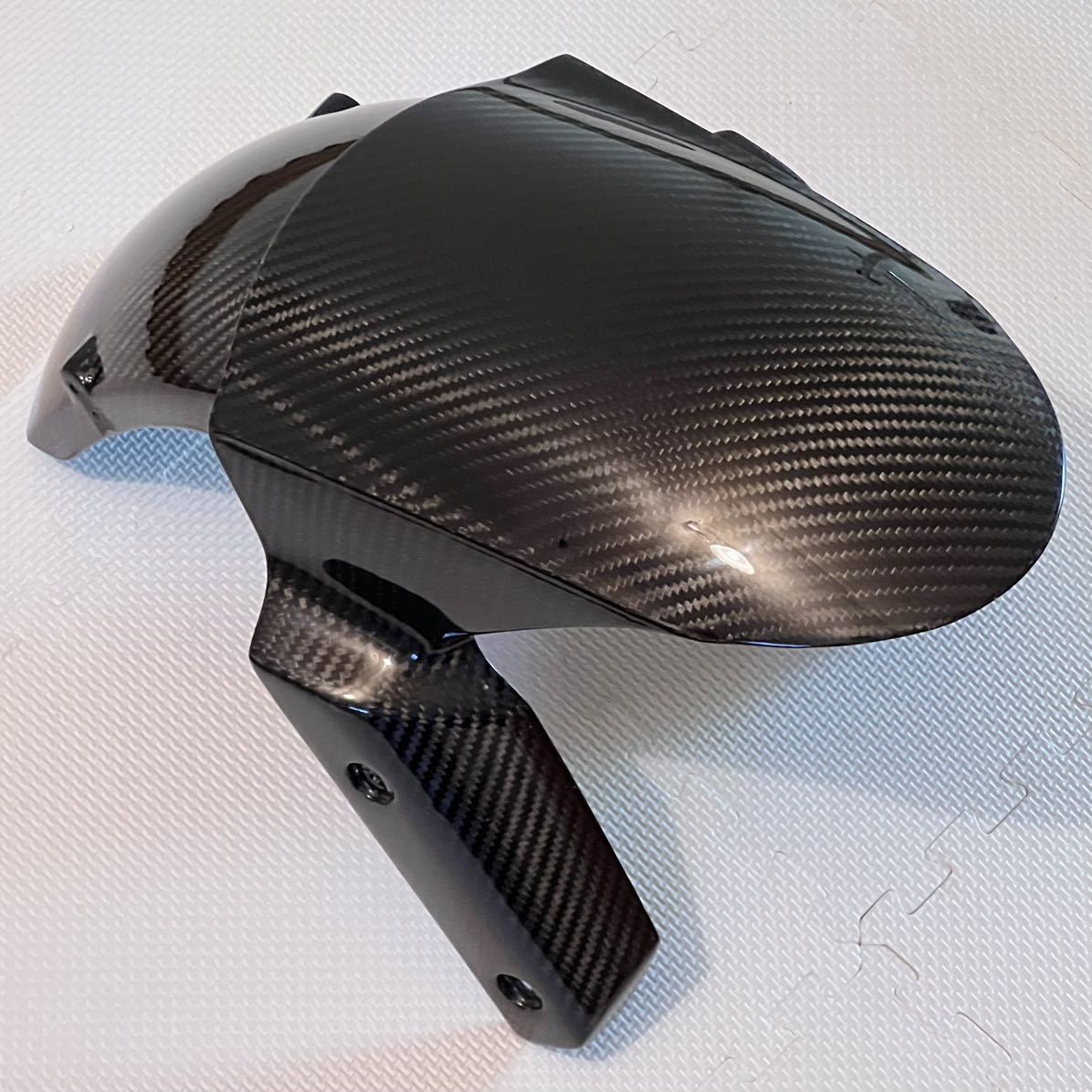 美品 Kawasaki ZX-10R 2016年式取り外し speedra スピードラ 艶有綾織カーボン フロントフェンダー 2011～ Z1000 ninja1000 z800 