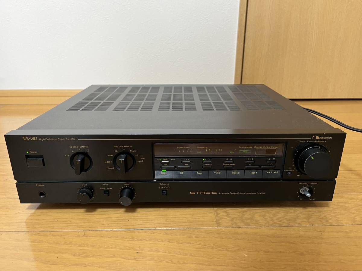 Nakamichi TA-30 レシーバーアンプ 動作確認済 現状品 ナカミチ(一般 