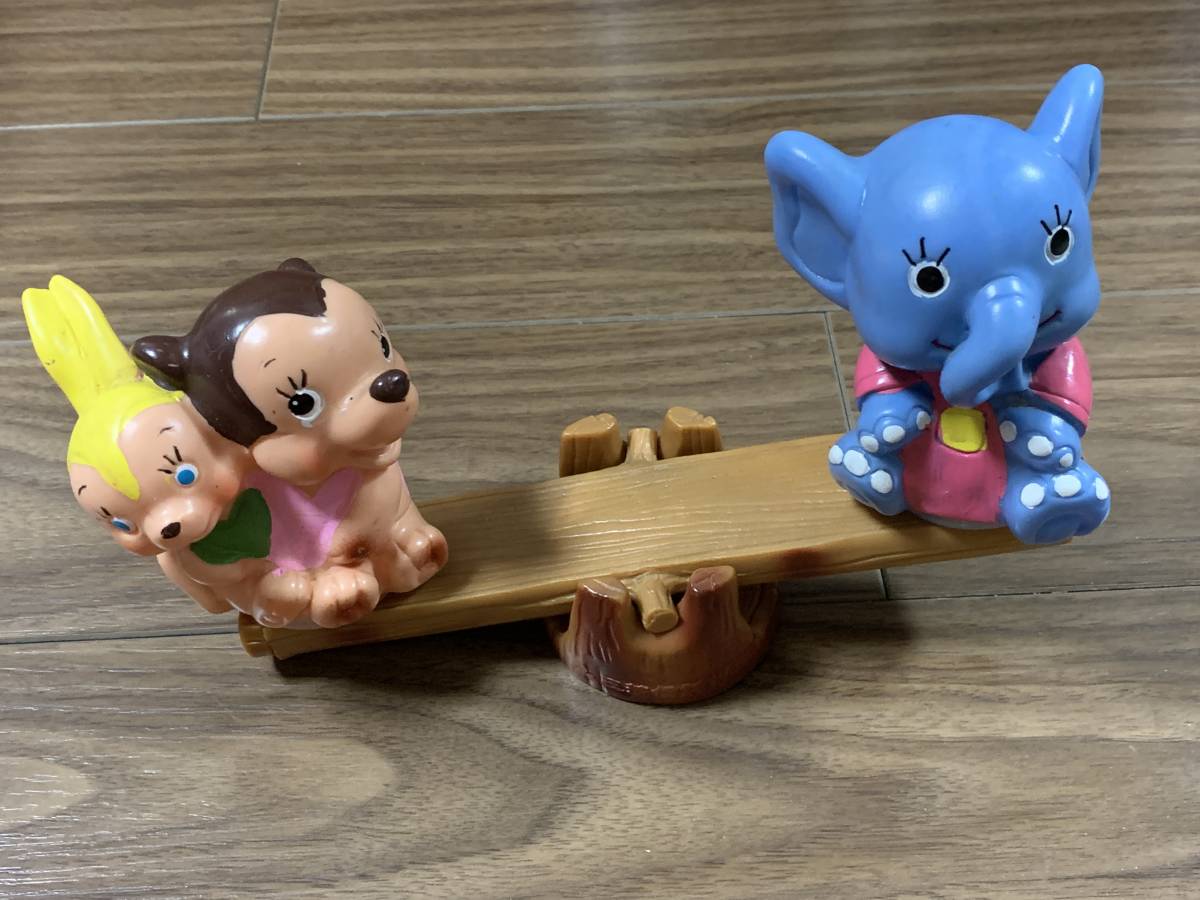 貯金箱 ジャンボーちゃんのシーソー セット 三菱信託銀行 ソフビ