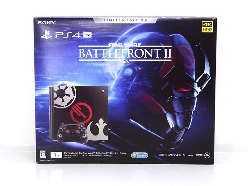 【美品】PlayStation4 Pro 本体 Star Wars Battlefront II Limited Edition 1TB CUHJ-10019