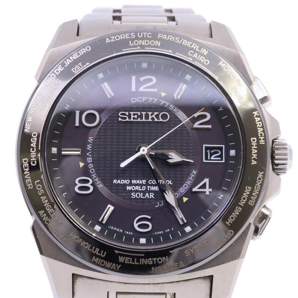 セイコー ブライツ ワールドタイム SEIKO チタン ソーラー ソーラー 