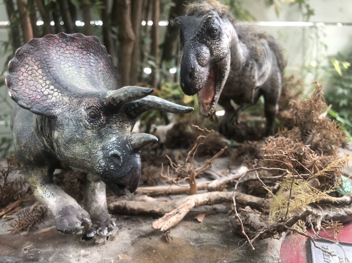 タミヤ　恐竜　プラモデル　ジオラマ　ティラノサウルス　トリケラトプス　ヴェロキラプトル タミヤ 1&frasl;35 恐竜世界シリーズ