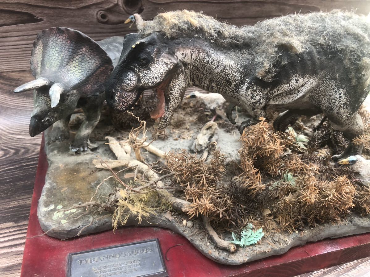タミヤ　恐竜　プラモデル　ジオラマ　ティラノサウルス　トリケラトプス　ヴェロキラプトル タミヤ 1&frasl;35 恐竜世界シリーズ