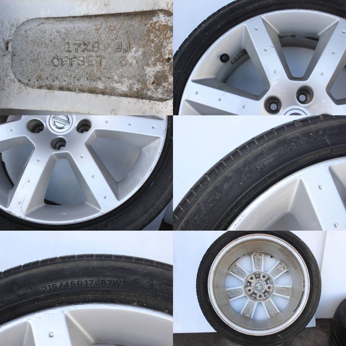フェアレディZ Z33 純正 17インチ アルミホイール フロント 7.5J +30 