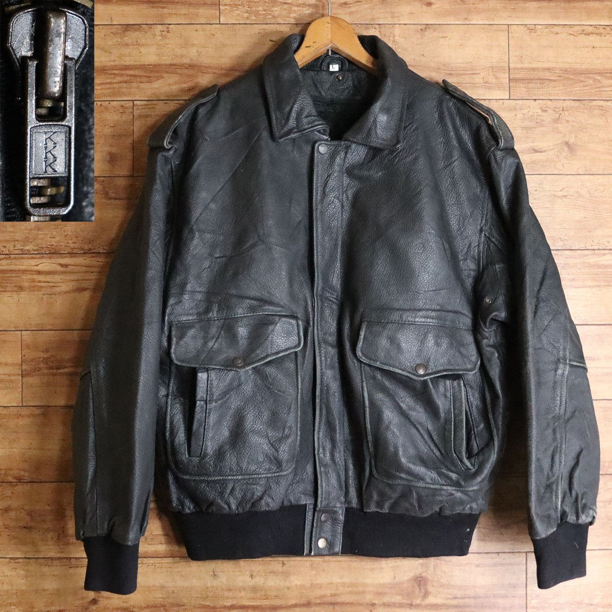 w^)b SCHOTT BROS .INC USA製 TYPE B-3 ショット ムートン ジャケット