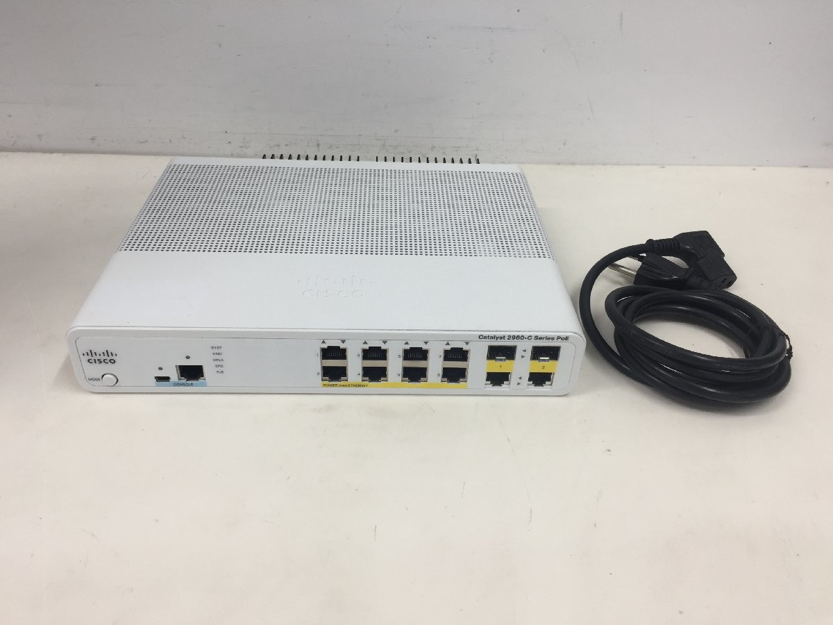 美品Cisco WS-C2960C-8PC-L V03 Cisco Catalyst シスコ スイッチ 初期化済 （管２F）