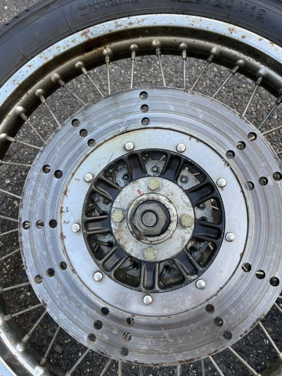 kz1000フロントホイール 当時物 絶版 旧車 Z1Z2 Z1R Z1000LTD