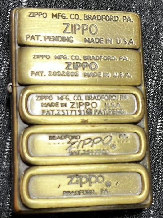 ZIPPO Zippoジッポー ジッポ 中古美品 歴代ボトムメタル 限定 ライター