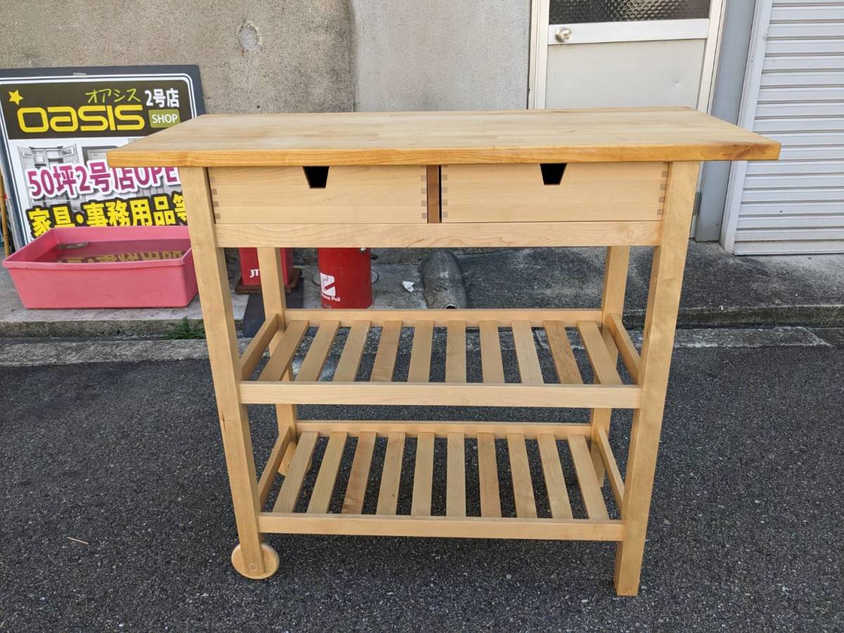 ステンレスワゴン ステンレス作業台 ステンレス作業台ワゴン 引き出し2 