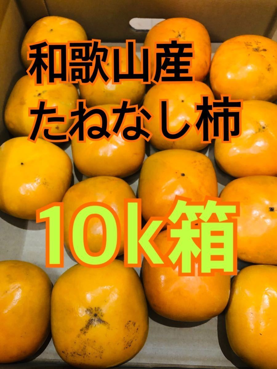 送料無料！！和歌山県産　たねなし柿　10k 箱(2)