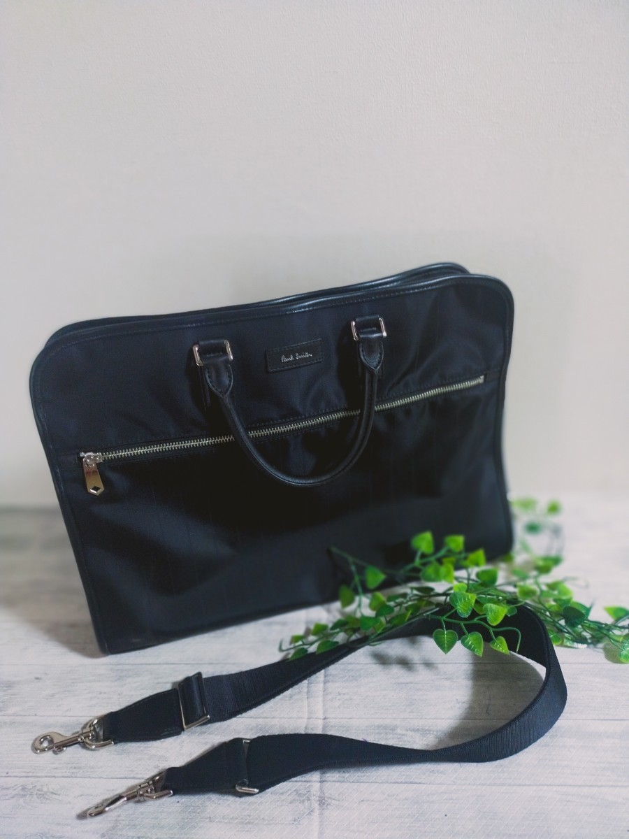 極美品 未使用 近い Paul Smith ポールスミス ブリーフケース バッグ ショルダーバッグ ビジネス バッグ バッグ