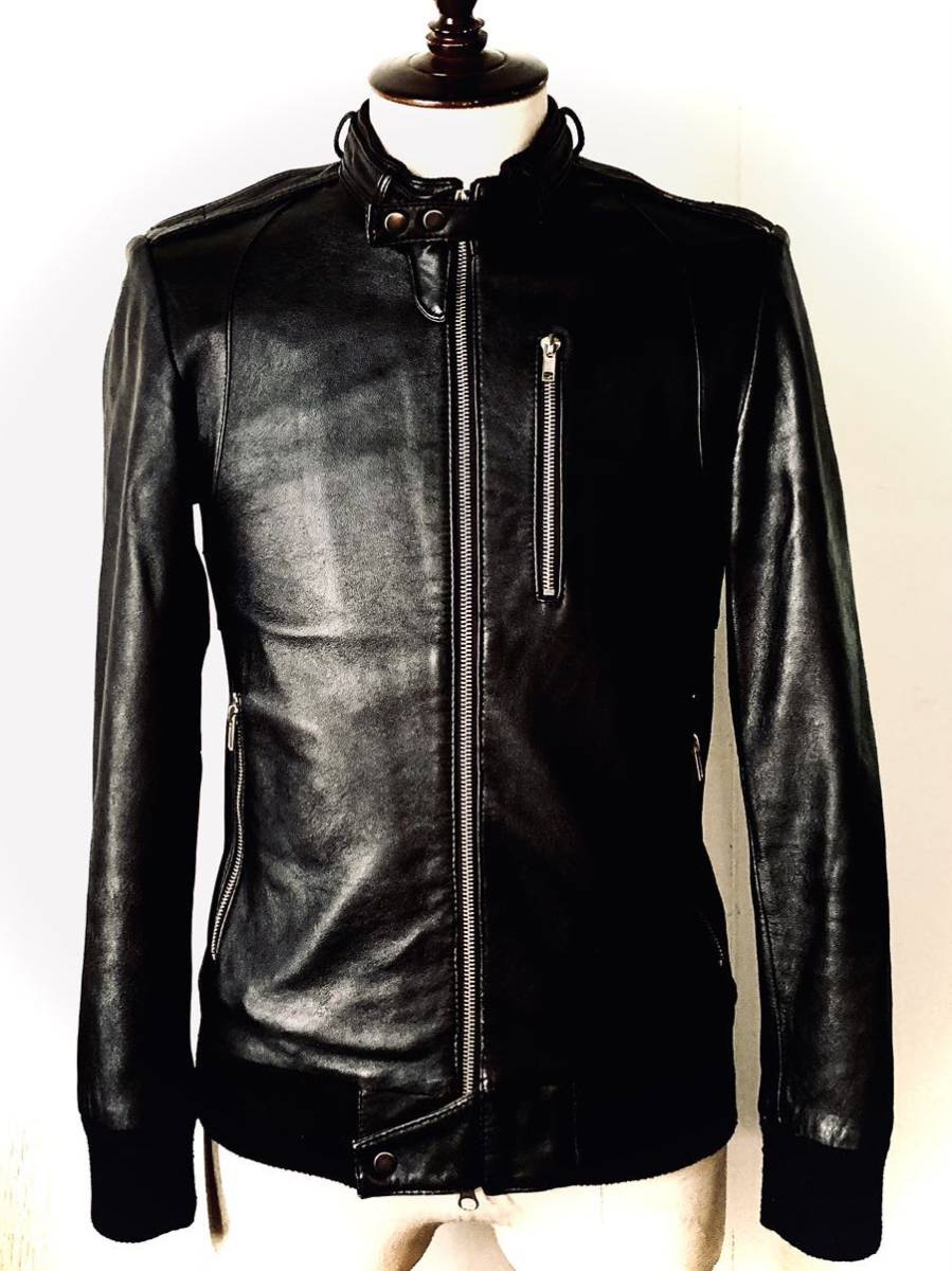 美品 BEAMS取扱 unknown leathers（羊革）シープスキンラムレザー
