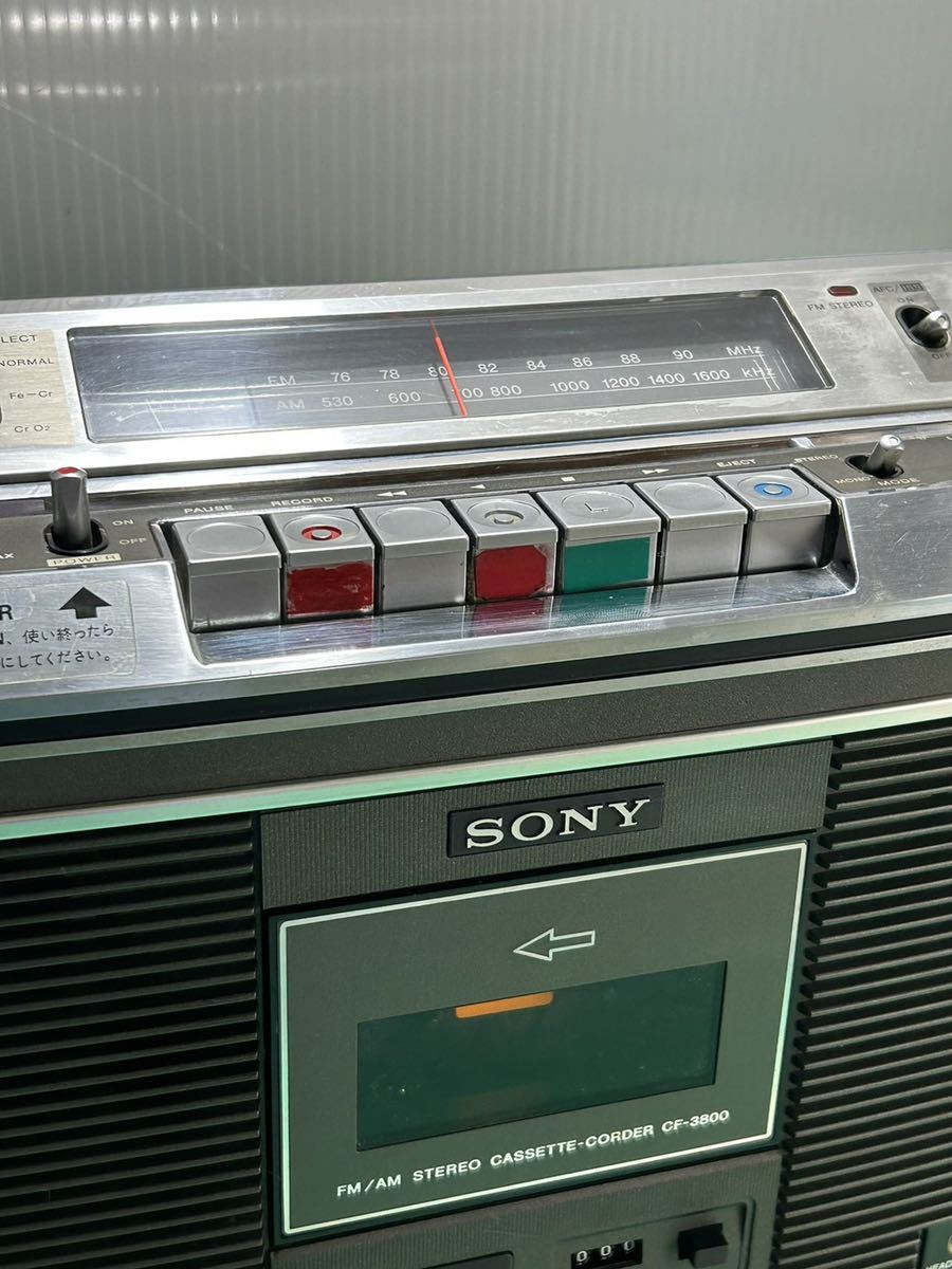昭和レトロ】SONY CF-3800 ラジカセ 4スピーカー・迫力サウンド！完動